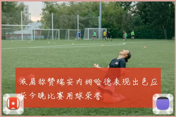 浓眉称赞瑞安内姆哈德表现出色应获今晚比赛用球荣誉